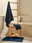 Σετ πετσέτες και χαλάκι μπάνιου homelovers organic 40X66+68X137+50X70 / Blue